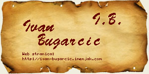 Ivan Bugarčić vizit kartica
